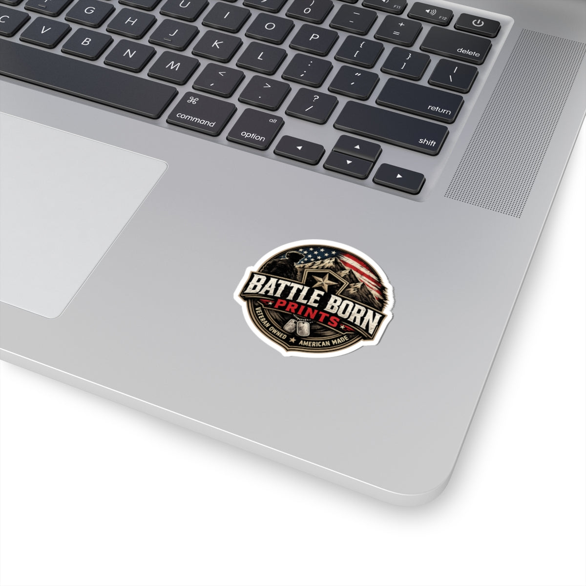 Battle Born Prints Veteran-Owned American Flag Kiss-Cut Sticker