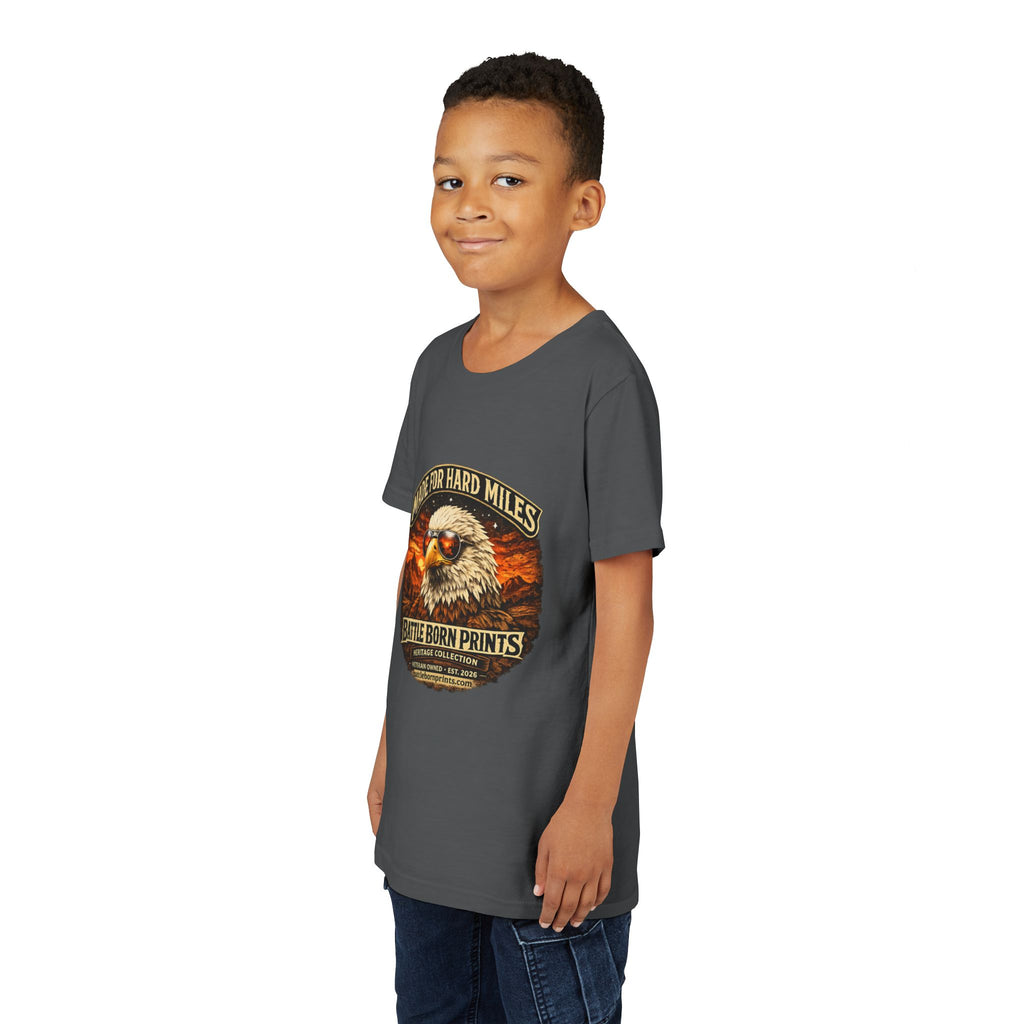 Youth Tee - "Made for Hard Miles" Eagle Graphic