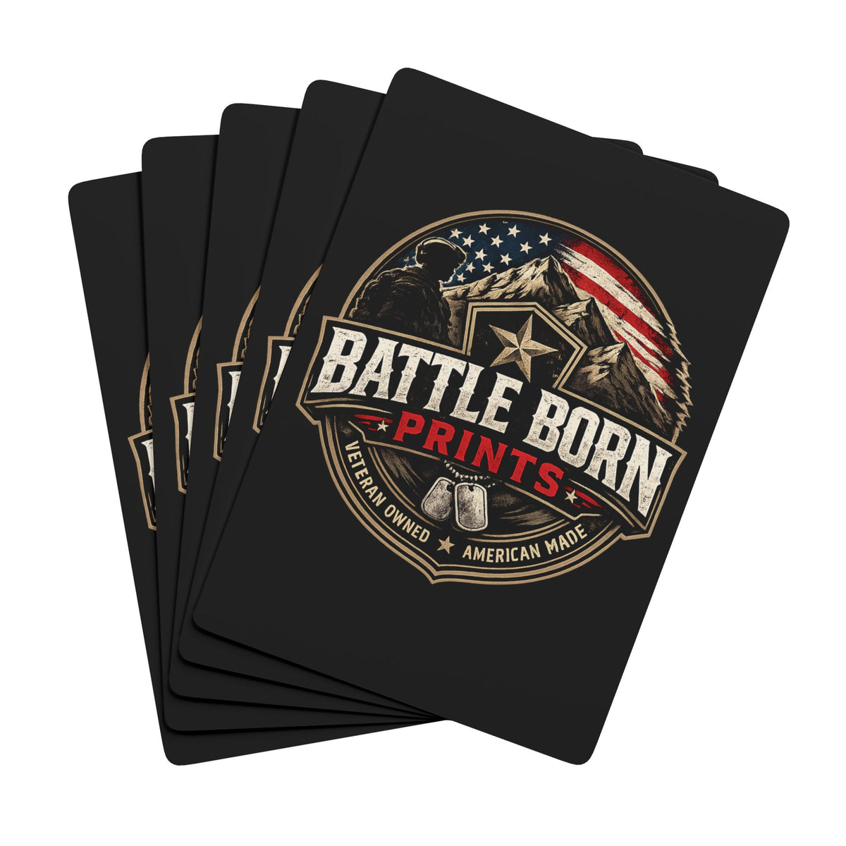 Battle Born Prints Playing Cards — Patriotic Poker Deck