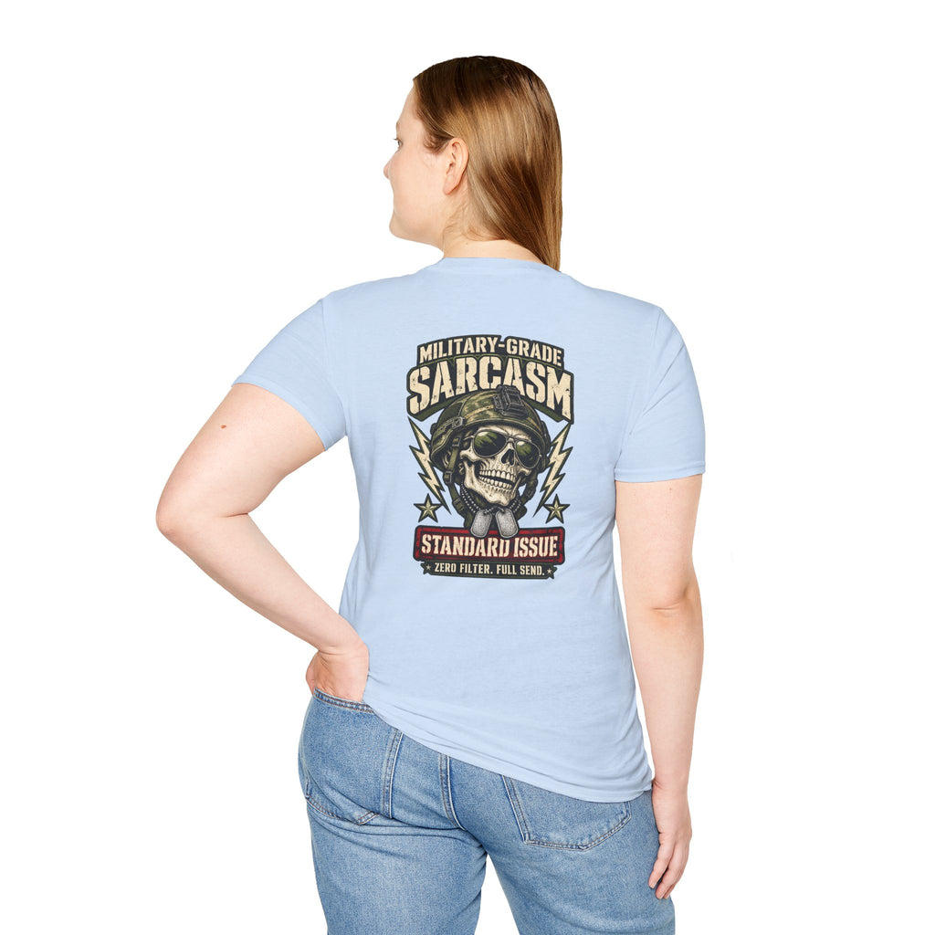 Military-Grade Sarcasm T-Shirt — Your Go-To for Everyday Attitude