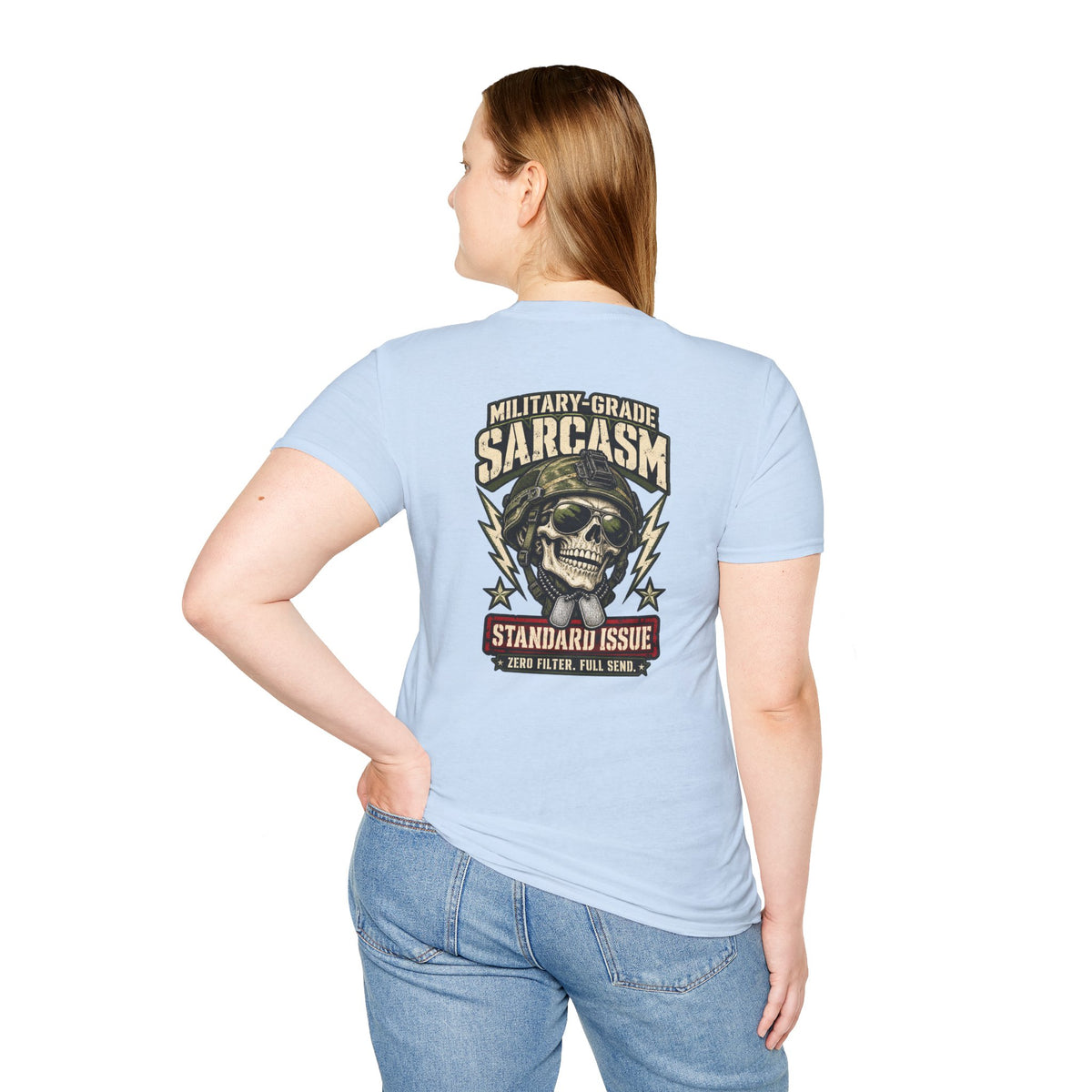 Military-Grade Sarcasm T-Shirt — Your Go-To for Everyday Attitude