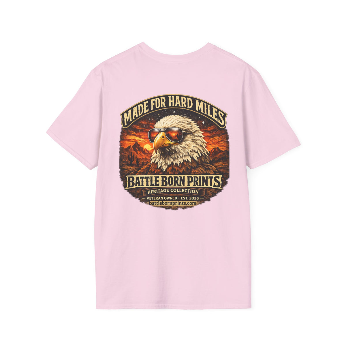 Battle Born Prints Heritage Collection "Made for Hard Miles" Unisex T-Shirt