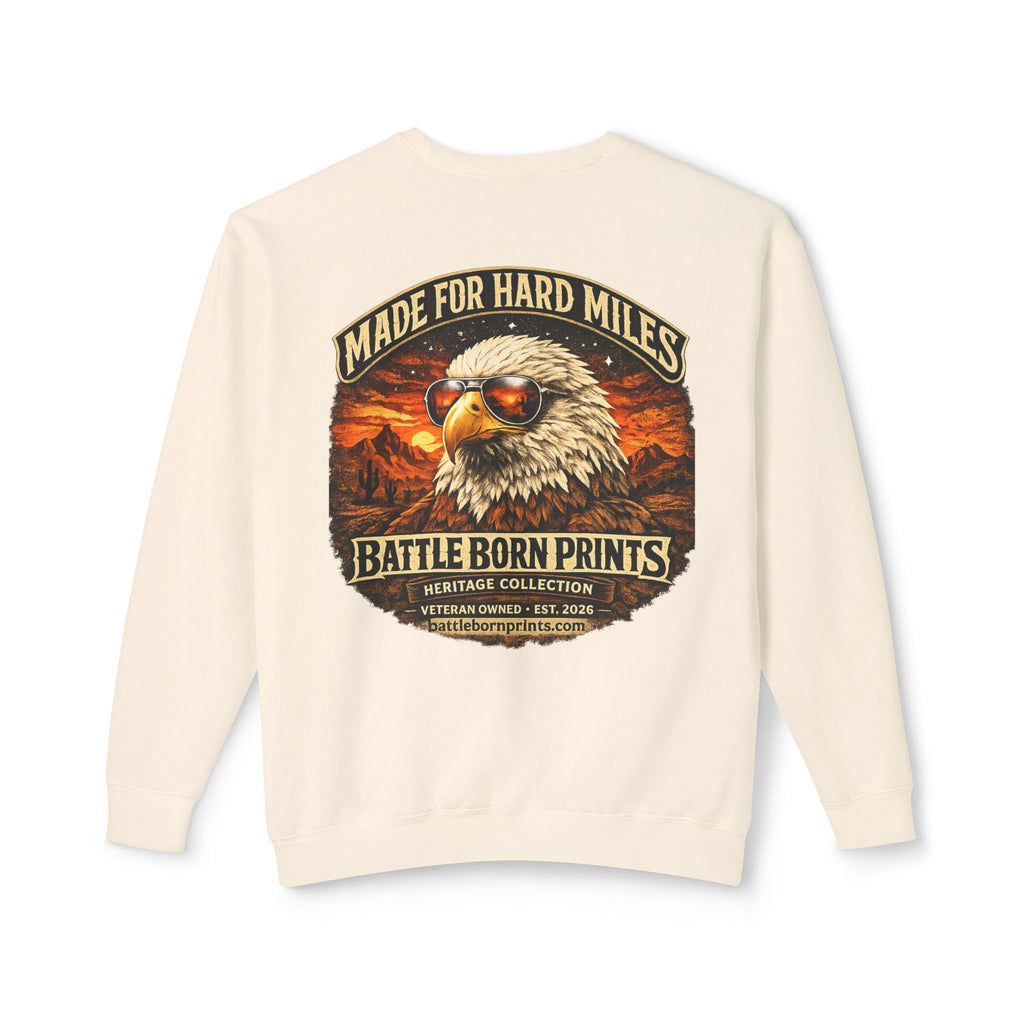 Battle Born Prints Heritage Collection "Made for Hard Miles" Crewneck Sweatshirt
