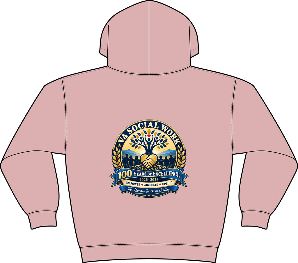 Coastal Compass Fleece Hoodie - VA 100th Social Work Commemorative Hoodie