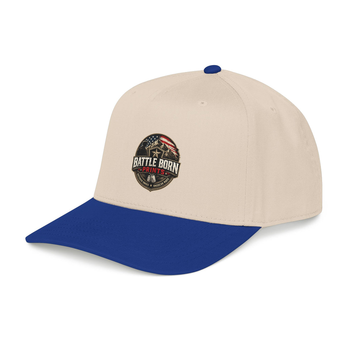 Baseball Cap - "Battle Born Prints" American Flag Patch Hat