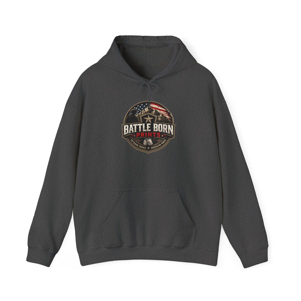 Battle Born Hoodie - Patriotic American Flag & Eagle Graphic Sweatshirt