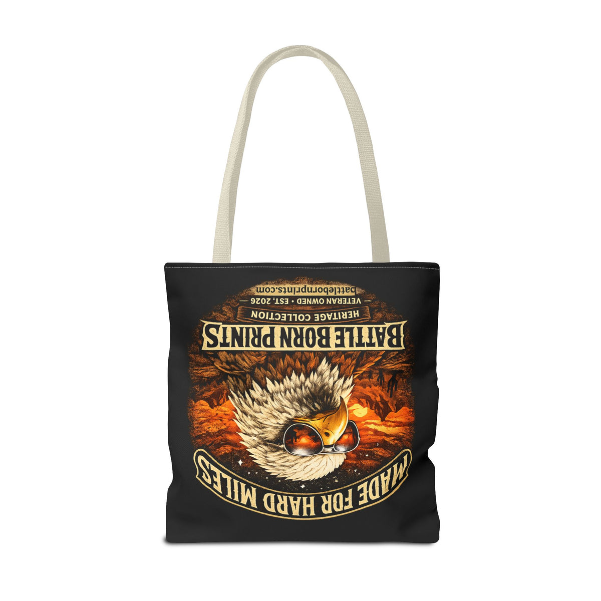 Battle Born Prints Heritage Collection "Made For Hard Miles" Tote Bag