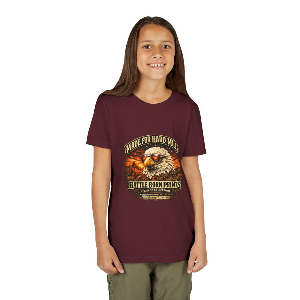 Youth Tee - "Made for Hard Miles" Eagle Graphic