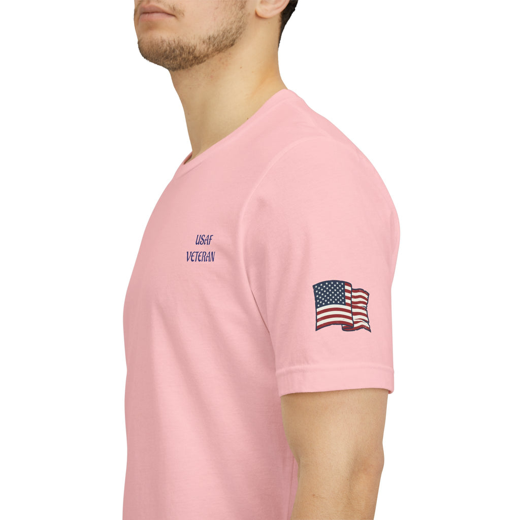 US Air Force Bella+Canvas T-Shirt — Patriotic Veteran Tee ("USAF Veteran")