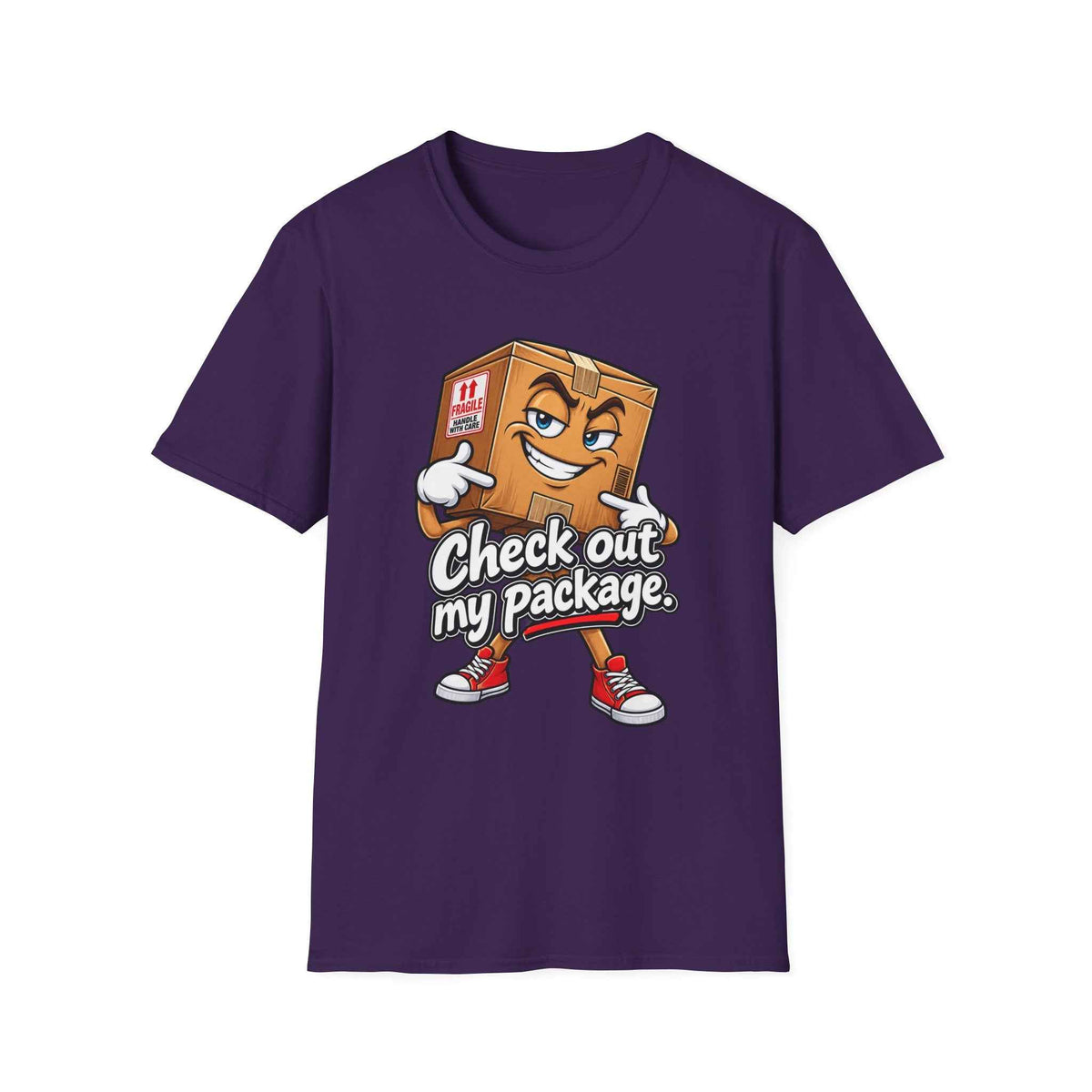 Funny Cartoon Package Tee - The Perfect Blend of Humor and Comfort - Battle Born Prints