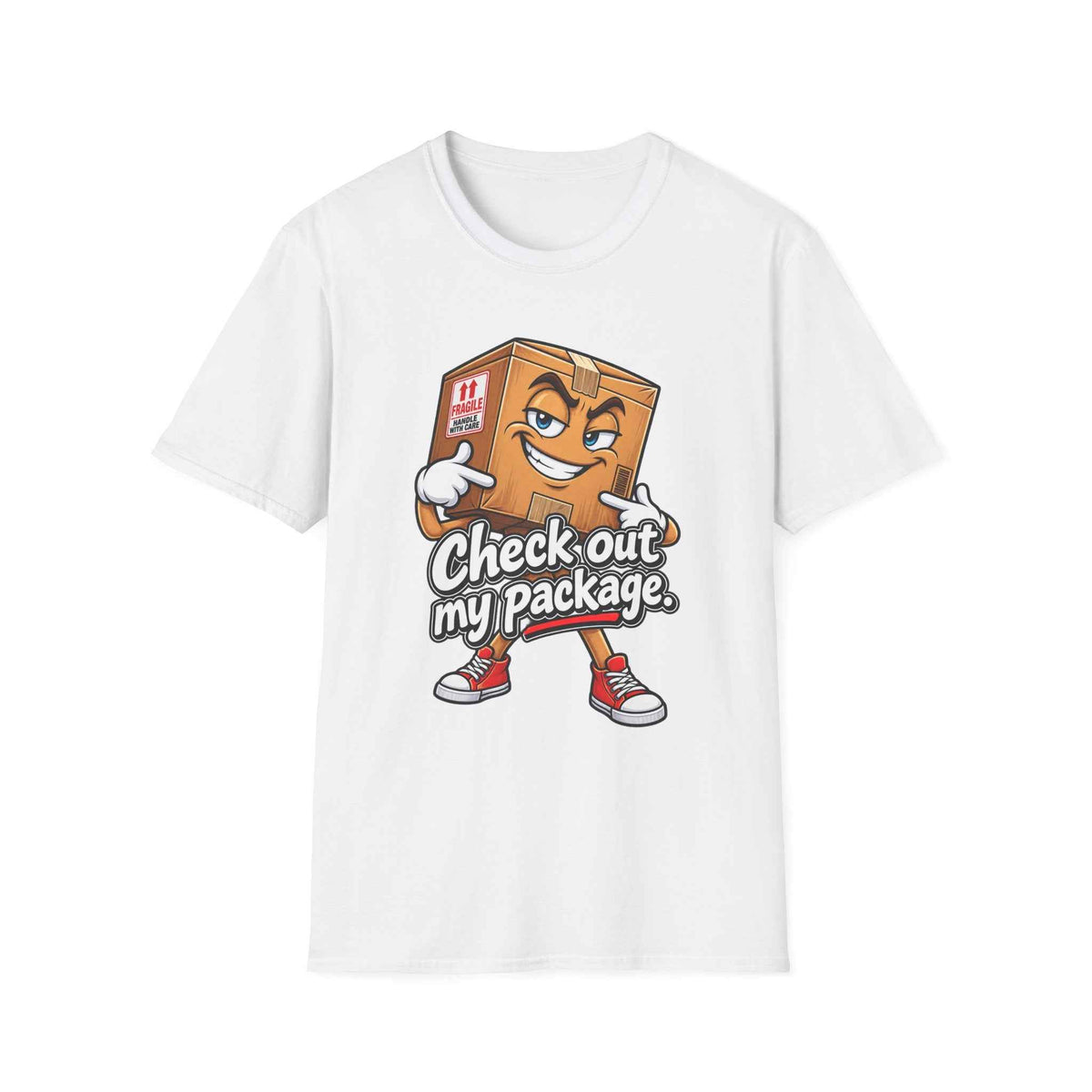 Funny Cartoon Package Tee - The Perfect Blend of Humor and Comfort - Battle Born Prints