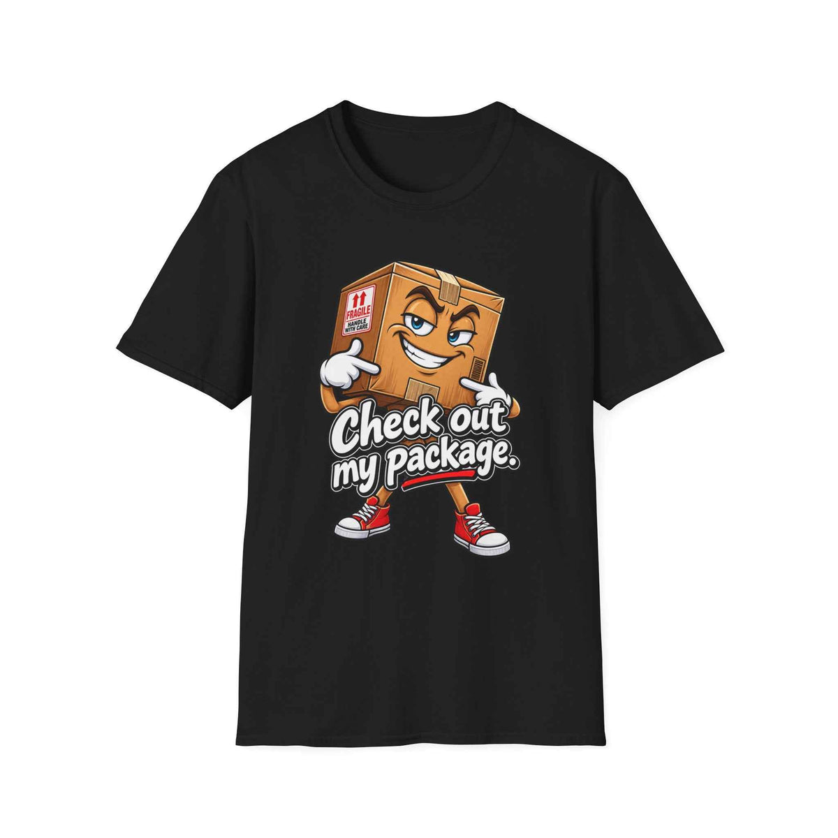 Funny Cartoon Package Tee - The Perfect Blend of Humor and Comfort - Battle Born Prints