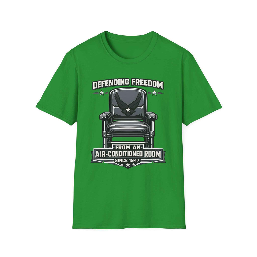 Defending Freedom T-Shirt - Men's Patriotic Veteran Graphic Tee in Navy for True Heroes