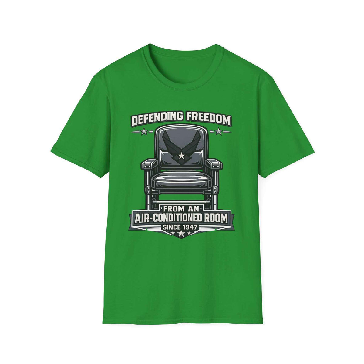 Defending Freedom T-Shirt - Men's Patriotic Veteran Graphic Tee in Navy for True Heroes