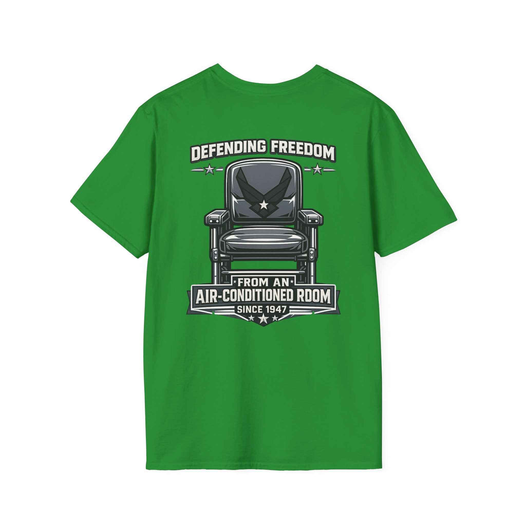 Defending Freedom T-Shirt - Men's Patriotic Veteran Graphic Tee in Navy for True Heroes