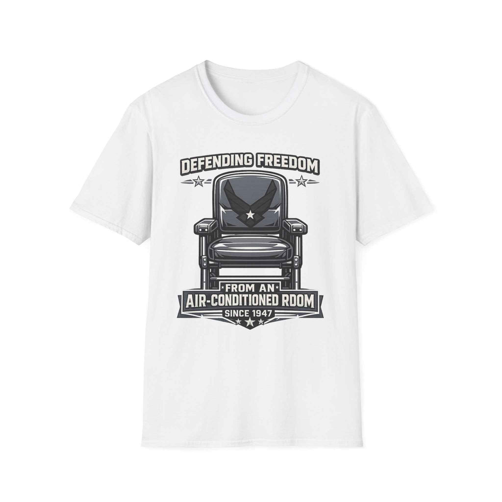 Defending Freedom T-Shirt - Men's Patriotic Veteran Graphic Tee in Navy for True Heroes