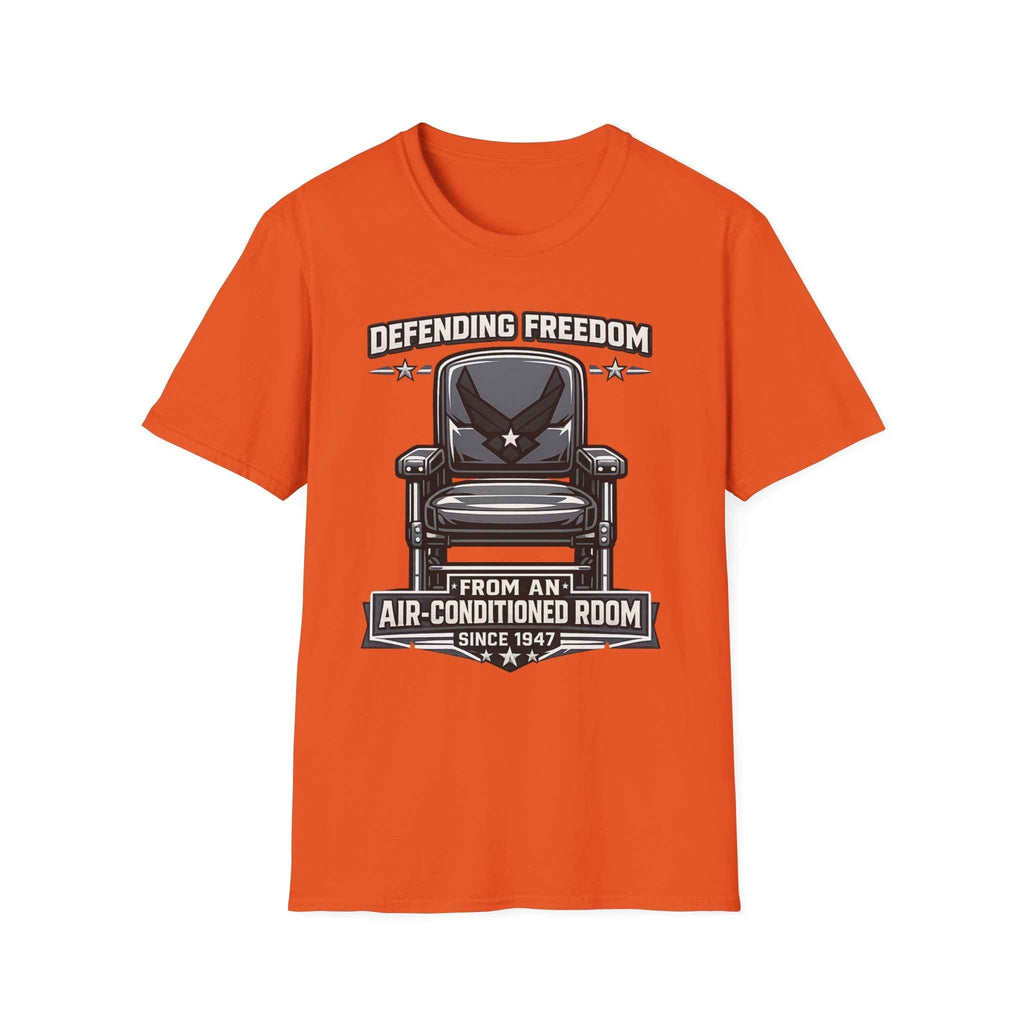 Defending Freedom T-Shirt - Men's Patriotic Veteran Graphic Tee in Navy for True Heroes