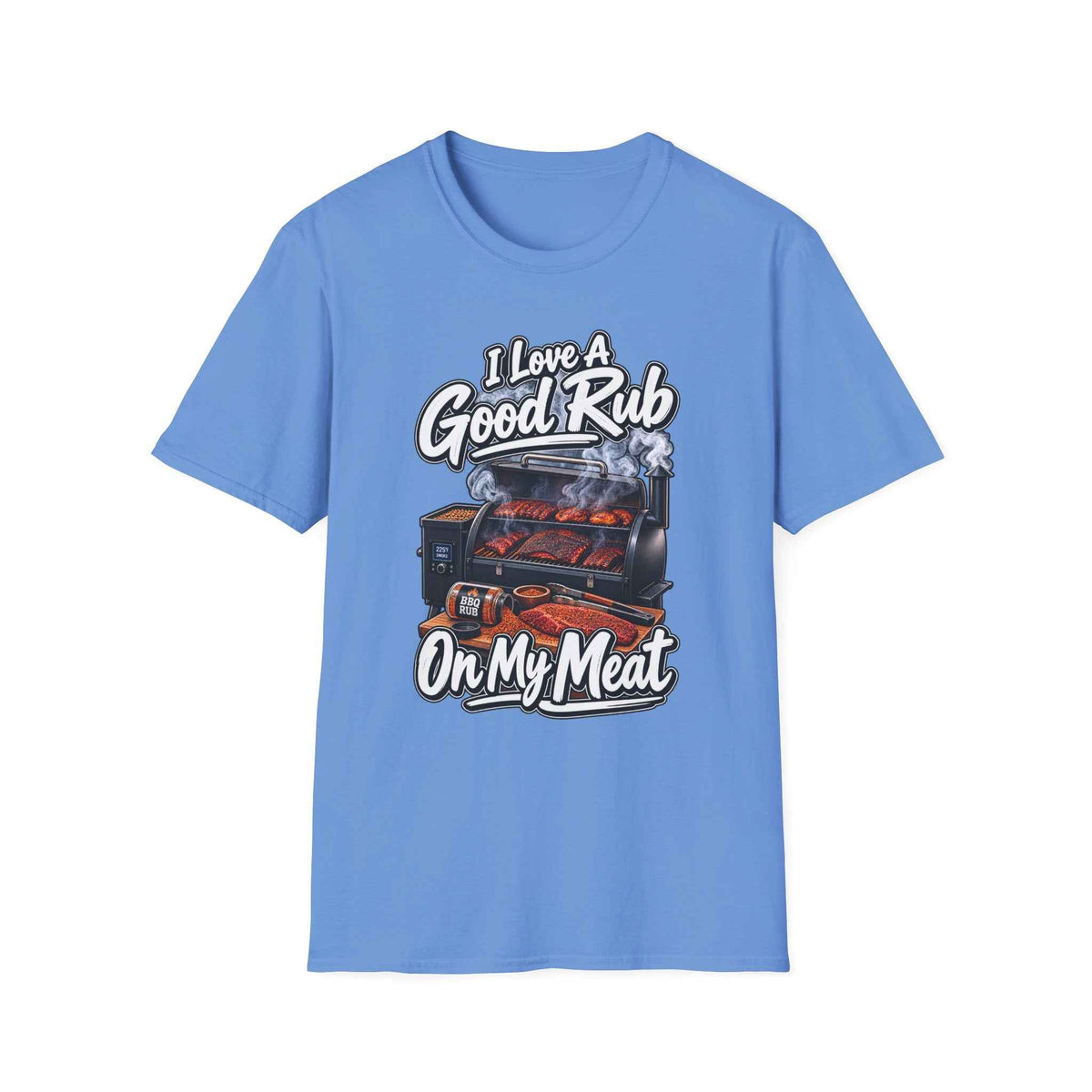 Funny BBQ T-Shirt – "I Love a Good Rub" Grill & Smoker Graphic Tee - Battle Born Prints