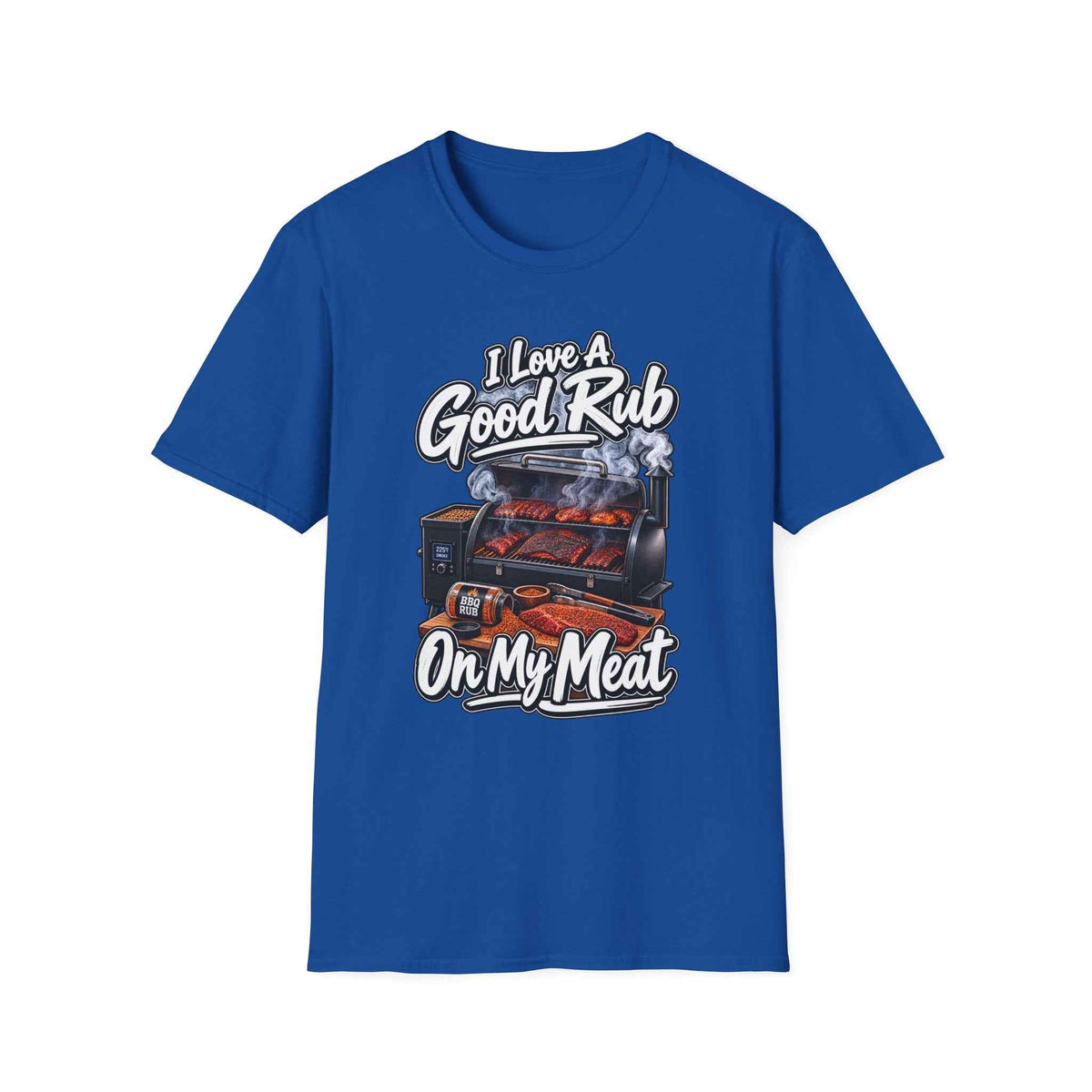 Funny BBQ T-Shirt – "I Love a Good Rub" Grill & Smoker Graphic Tee - Battle Born Prints