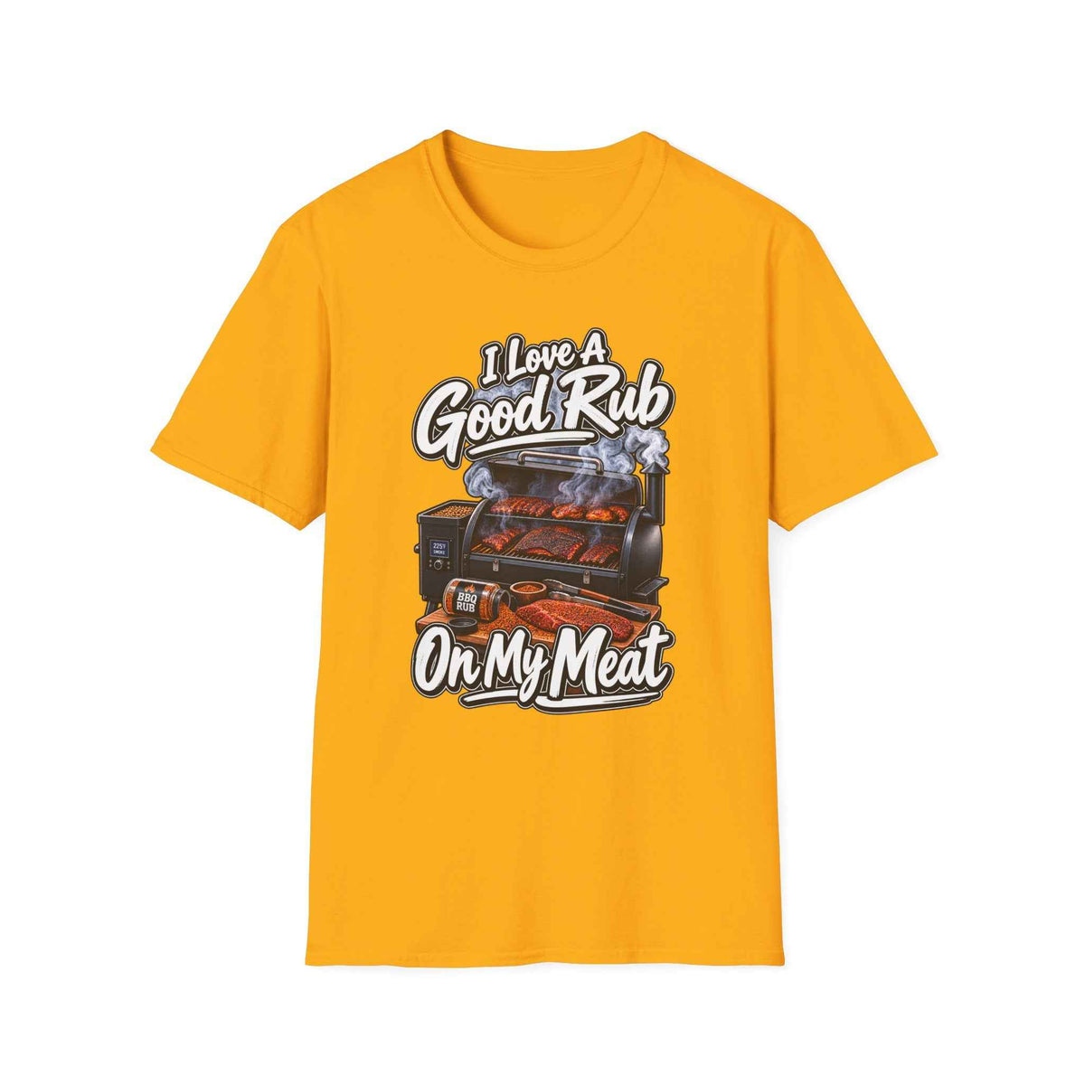 Funny BBQ T-Shirt – "I Love a Good Rub" Grill & Smoker Graphic Tee - Battle Born Prints