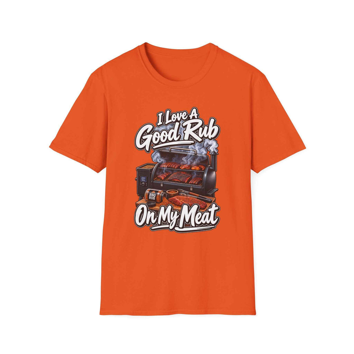 Funny BBQ T-Shirt – "I Love a Good Rub" Grill & Smoker Graphic Tee - Battle Born Prints
