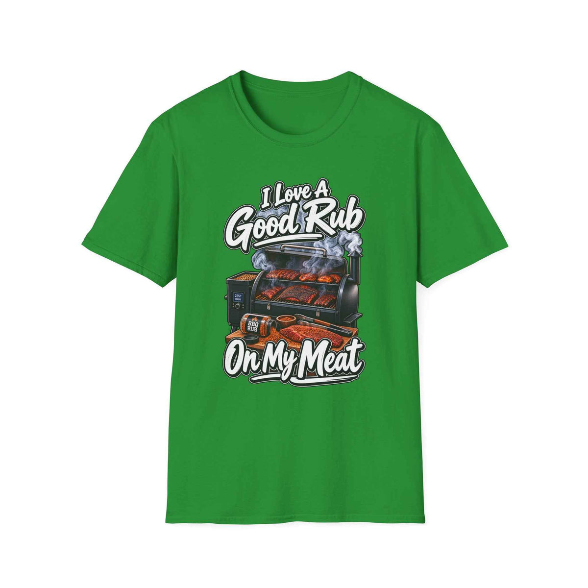 Funny BBQ T-Shirt – "I Love a Good Rub" Grill & Smoker Graphic Tee - Battle Born Prints