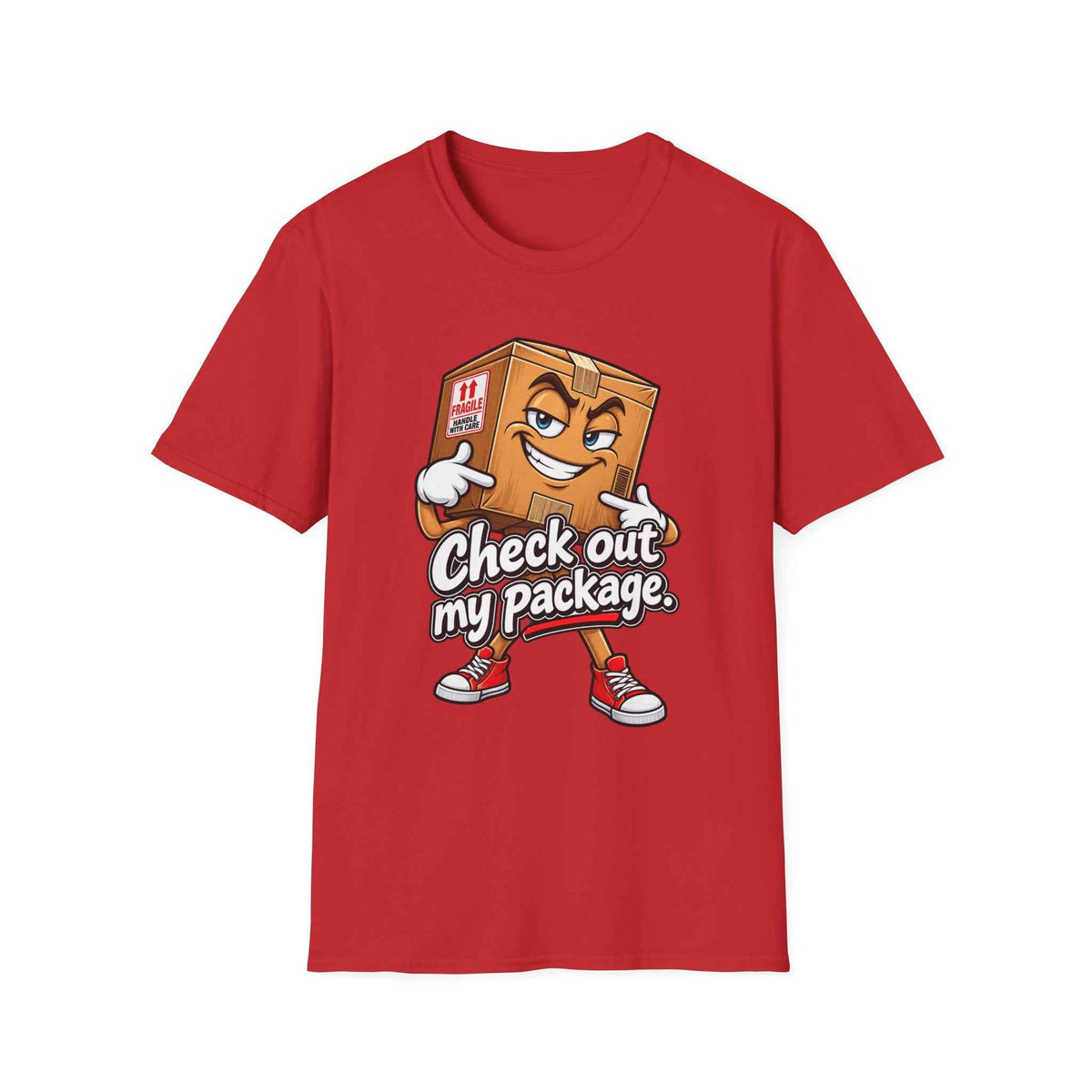 Funny Cartoon Package Tee - The Perfect Blend of Humor and Comfort - Battle Born Prints
