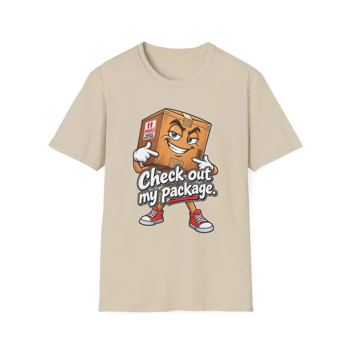 Funny Cartoon Package Tee - The Perfect Blend of Humor and Comfort - Battle Born Prints