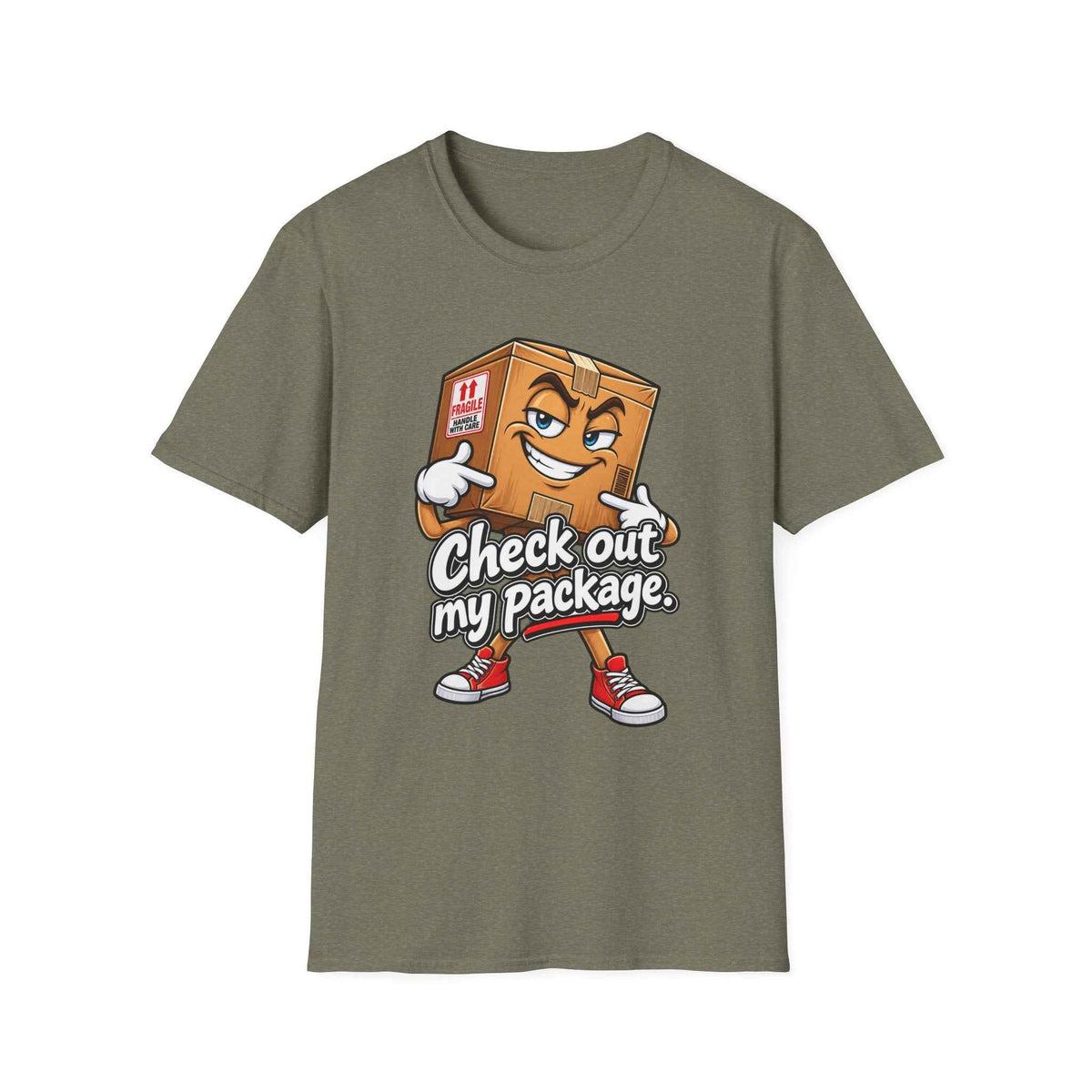 Funny Cartoon Package Tee - The Perfect Blend of Humor and Comfort - Battle Born Prints