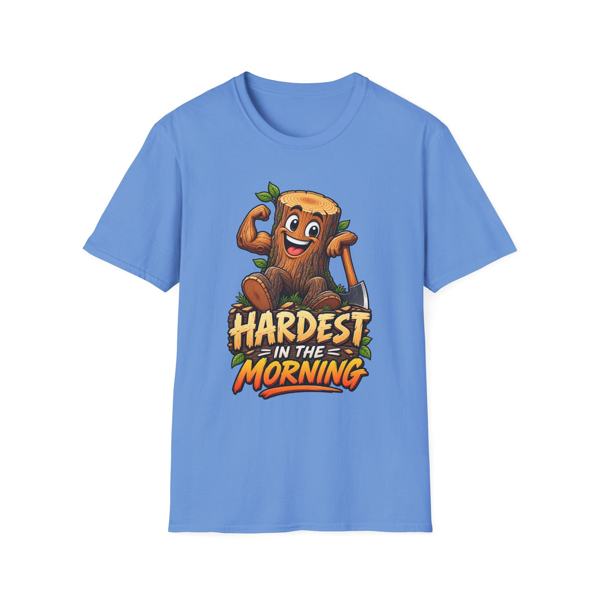 Funny Nature Graphic T-Shirt – Muscular Tree Stump Humorous Tee - Battle Born Prints