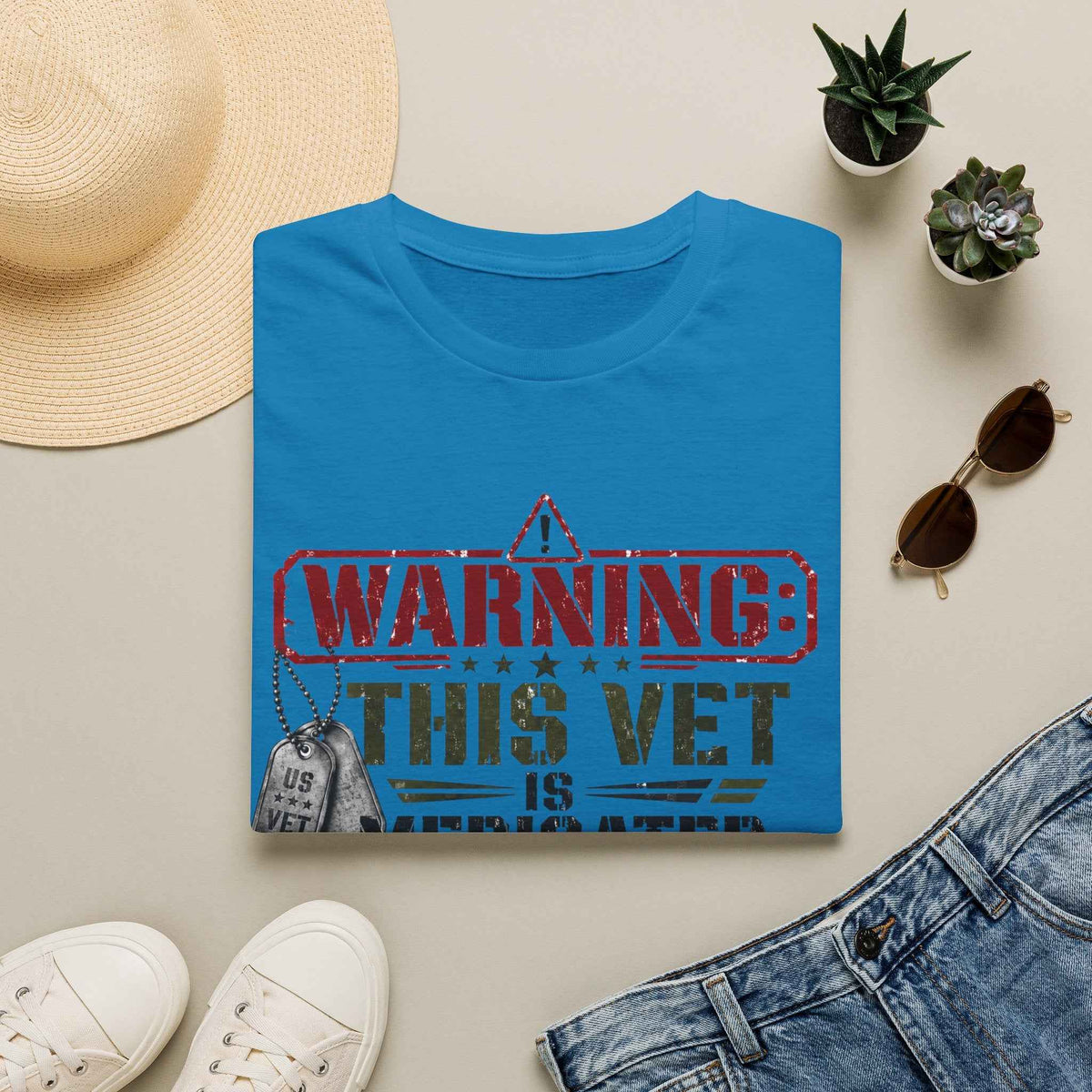 Funny Veteran T-Shirt – "Veteran Medicated" Humorous Graphic Tee - Battle Born Prints