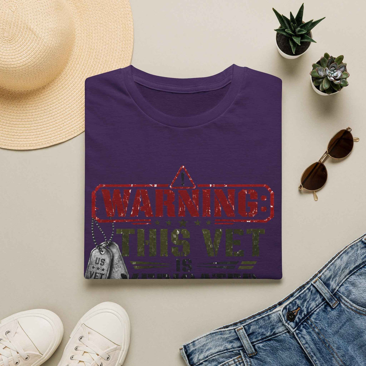 Funny Veteran T-Shirt – "Veteran Medicated" Humorous Graphic Tee - Battle Born Prints