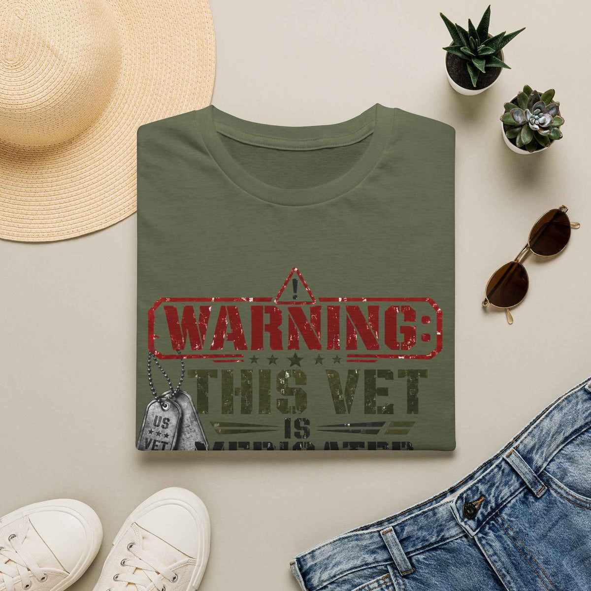 Funny Veteran T-Shirt – "Veteran Medicated" Humorous Graphic Tee - Battle Born Prints