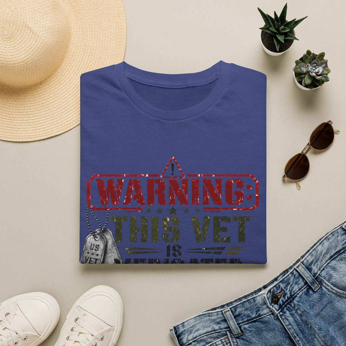 Funny Veteran T-Shirt – "Veteran Medicated" Humorous Graphic Tee - Battle Born Prints