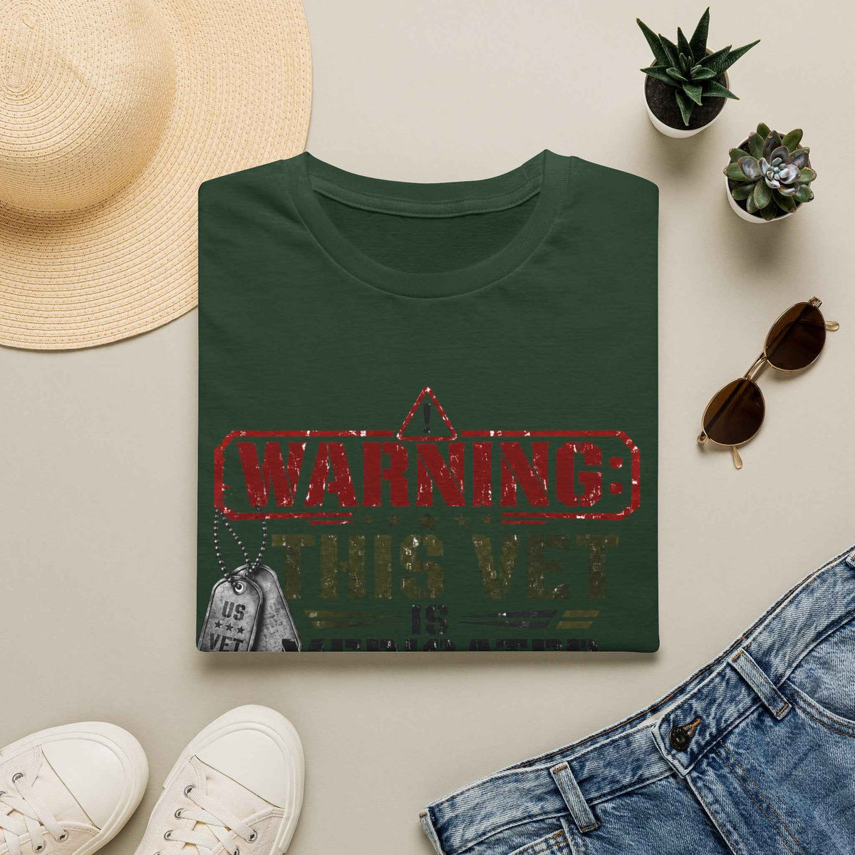 Funny Veteran T-Shirt – "Veteran Medicated" Humorous Graphic Tee - Battle Born Prints