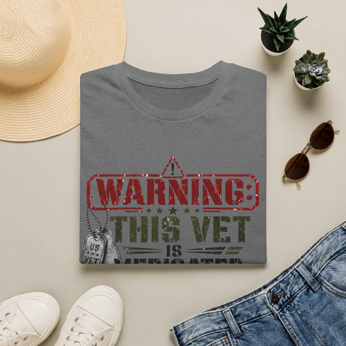 Funny Veteran T-Shirt – "Veteran Medicated" Humorous Graphic Tee - Battle Born Prints