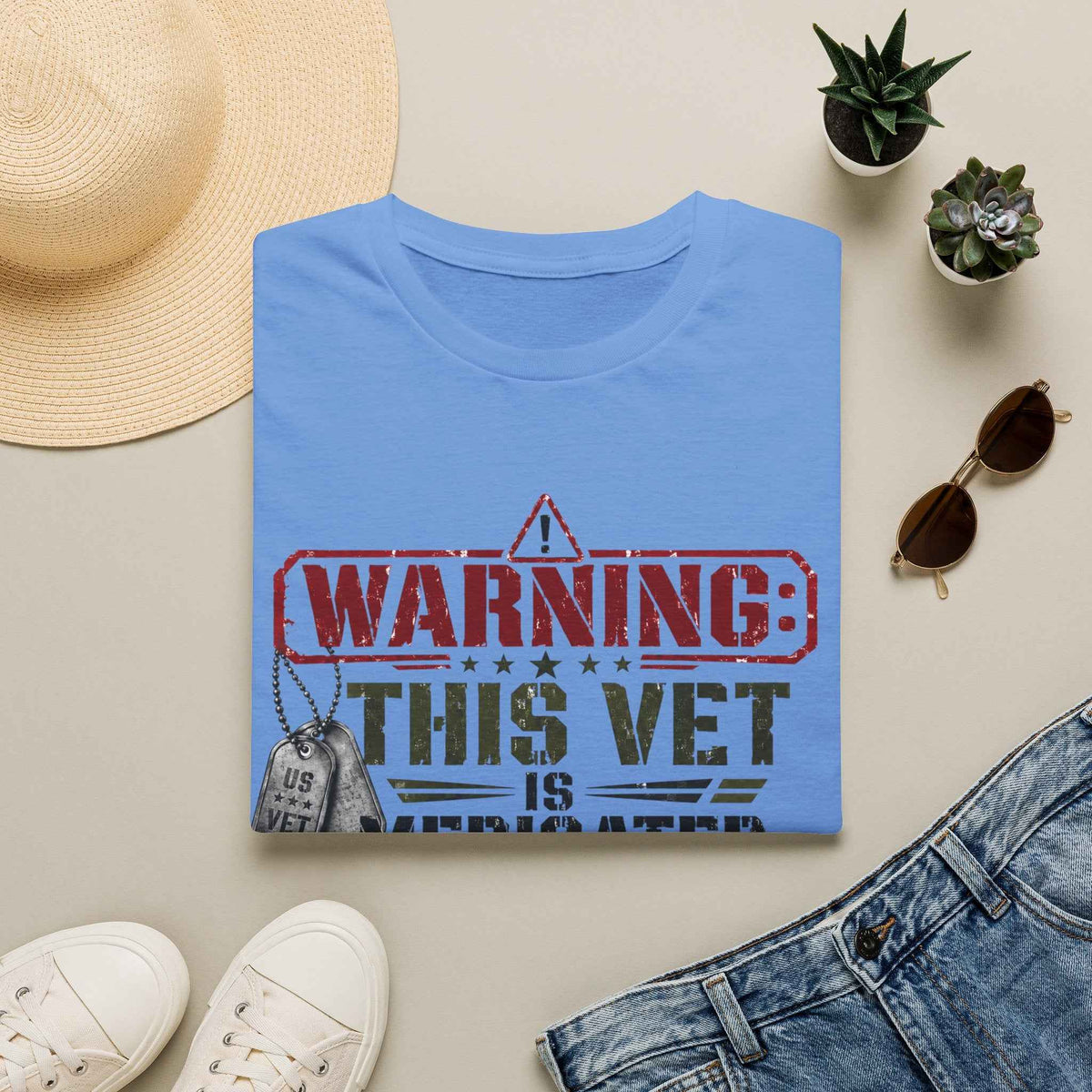 Funny Veteran T-Shirt – "Veteran Medicated" Humorous Graphic Tee - Battle Born Prints