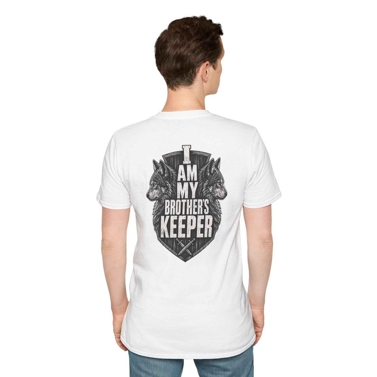 Men's Military Brotherhood T-Shirt – "Brother's Keeper" Unisex Softstyle Tee