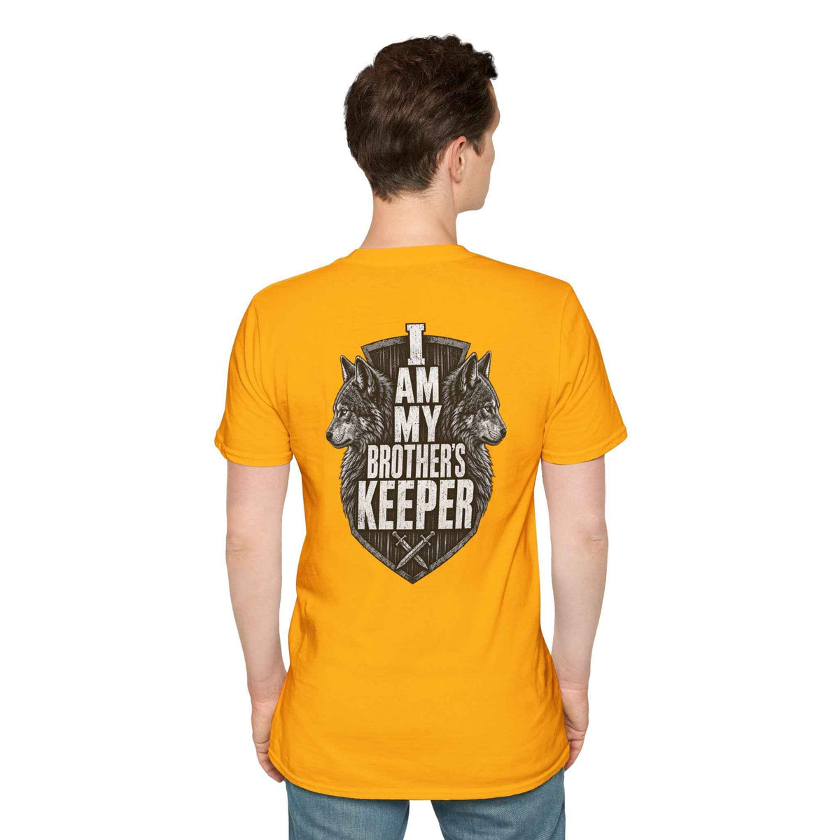 Men's Military Brotherhood T-Shirt – "Brother's Keeper" Unisex Softstyle Tee