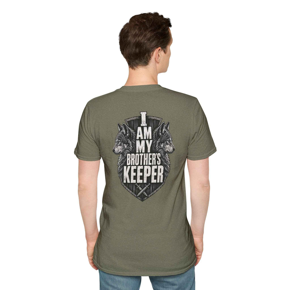 Men's Military Brotherhood T-Shirt – "Brother's Keeper" Unisex Softstyle Tee