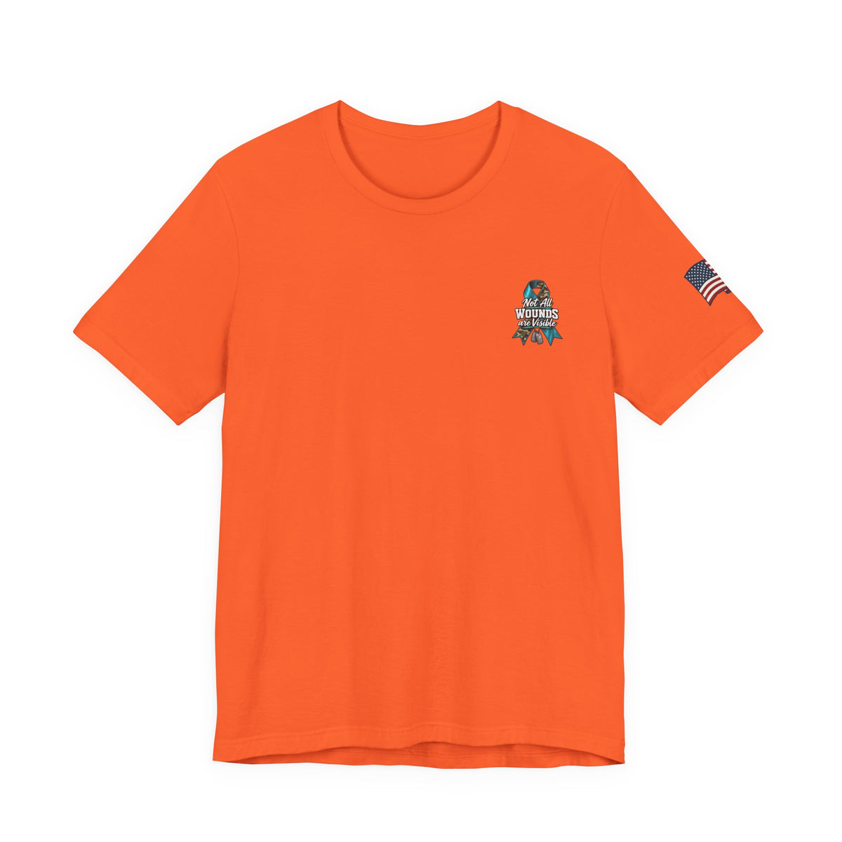 Men's Military PTSD Awareness T-Shirt – Patriotic Veteran Support Tee - Battle Born Prints