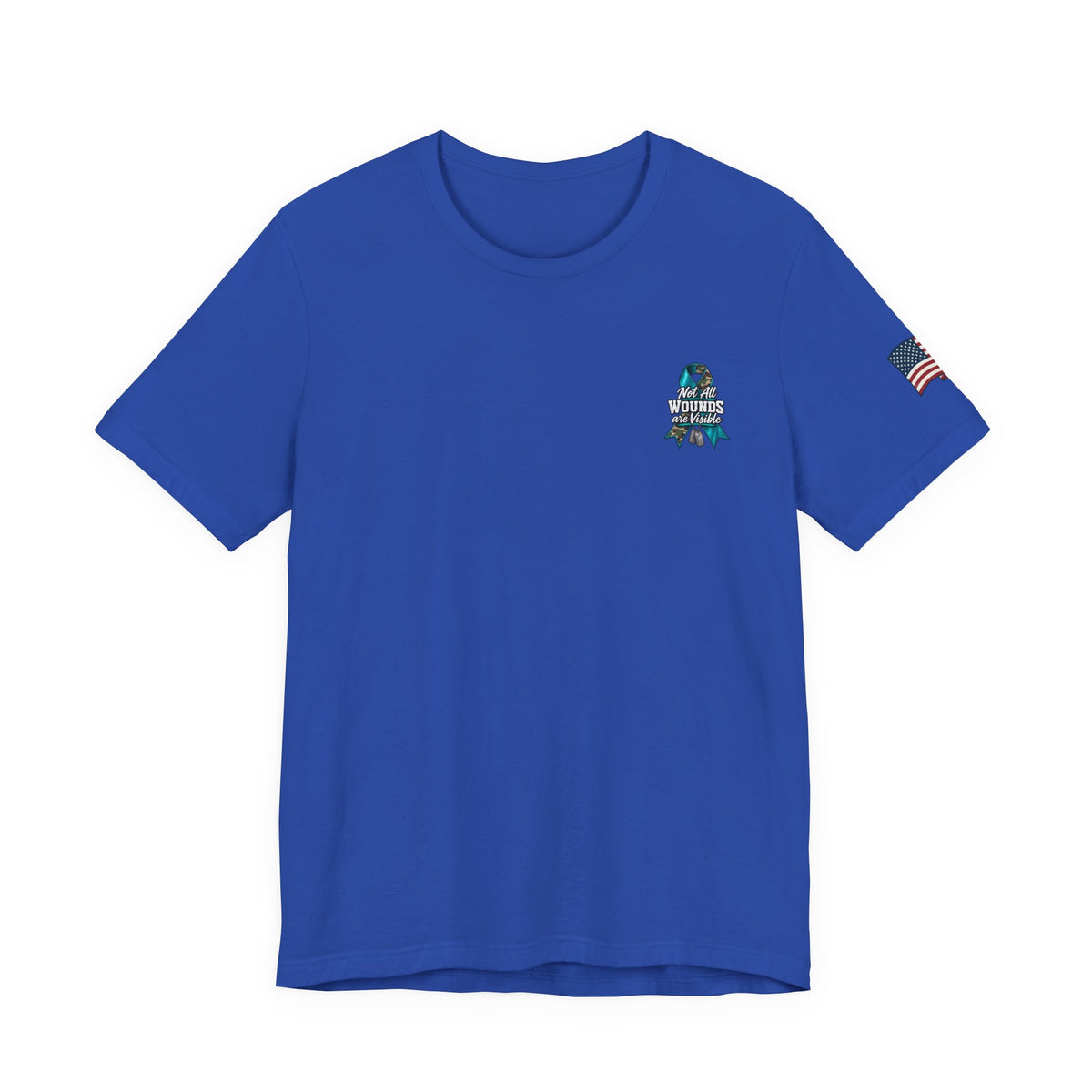 Men's Military PTSD Awareness T-Shirt – Patriotic Veteran Support Tee - Battle Born Prints
