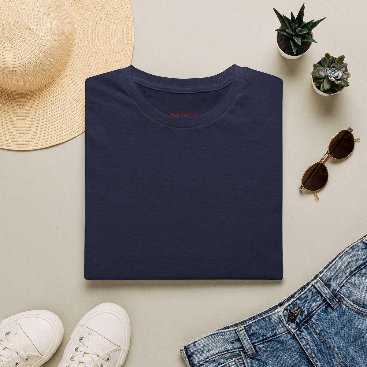 Men's Minimalist Graphic T-Shirt – Battle Born Prints Everyday Tee - Battle Born Prints