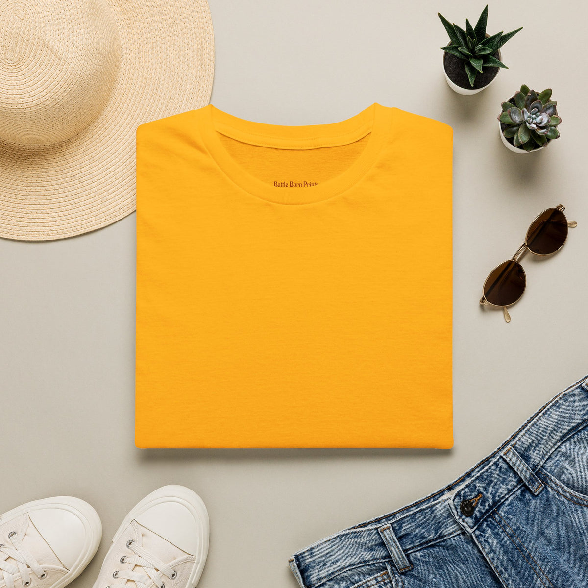 Men's Minimalist Graphic T-Shirt – Battle Born Prints Everyday Tee - Battle Born Prints