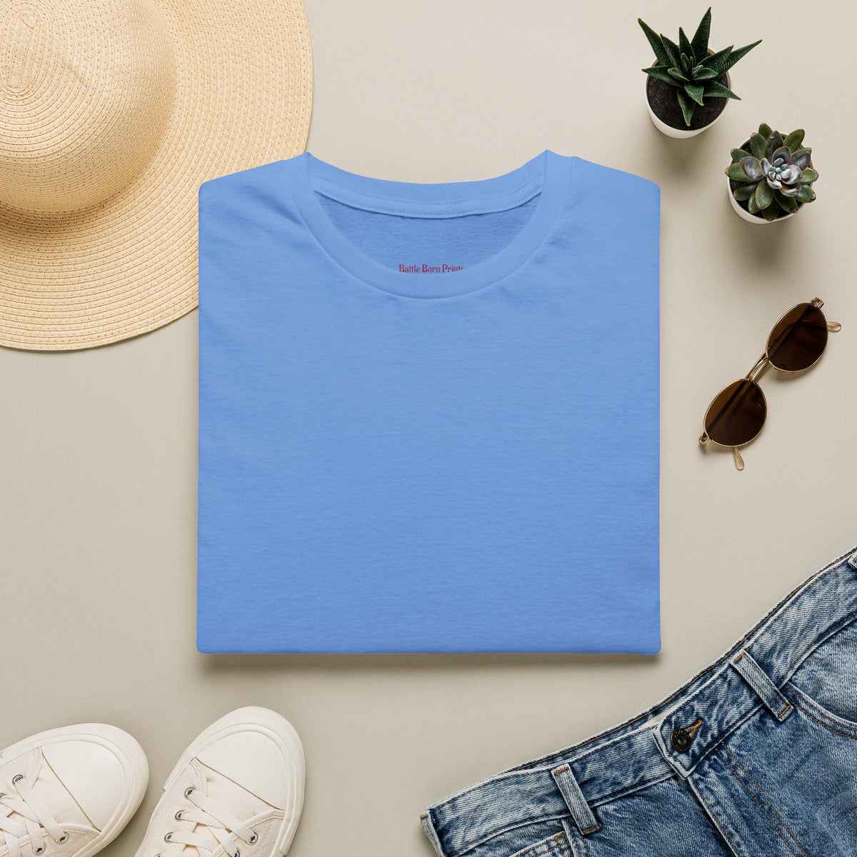 Men's Minimalist Graphic T-Shirt – Battle Born Prints Everyday Tee - Battle Born Prints