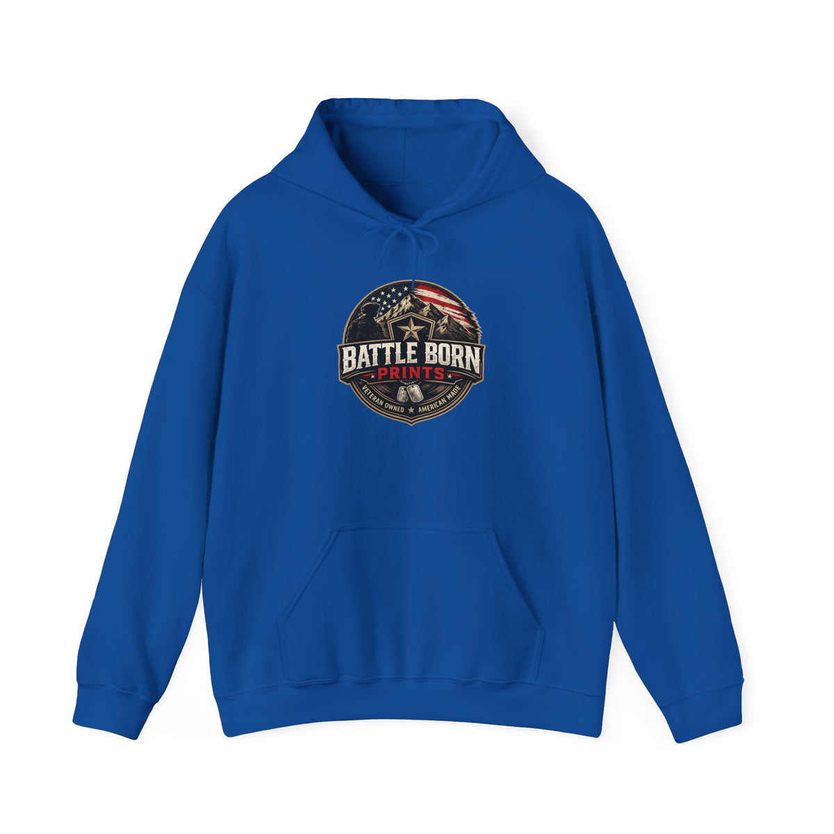 Men's Patriotic Eagle Hoodie – American Flag Graphic Fleece Sweatshirt - Battle Born Prints