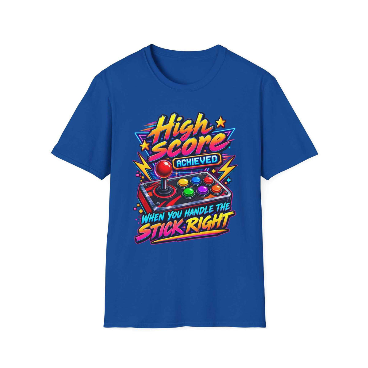 Men's Retro Gamer T-Shirt – "High Score Achieved" Arcade Graphic Tee - Battle Born Prints