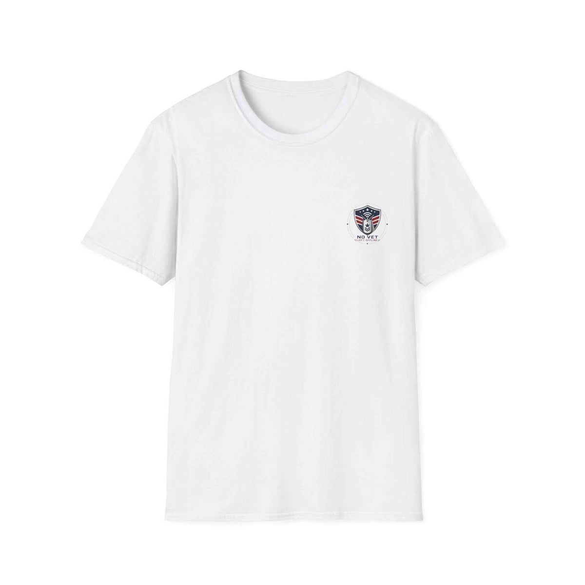 Men's Veteran Graphic T-Shirt – No Vet Left Offline Patriotic Tee