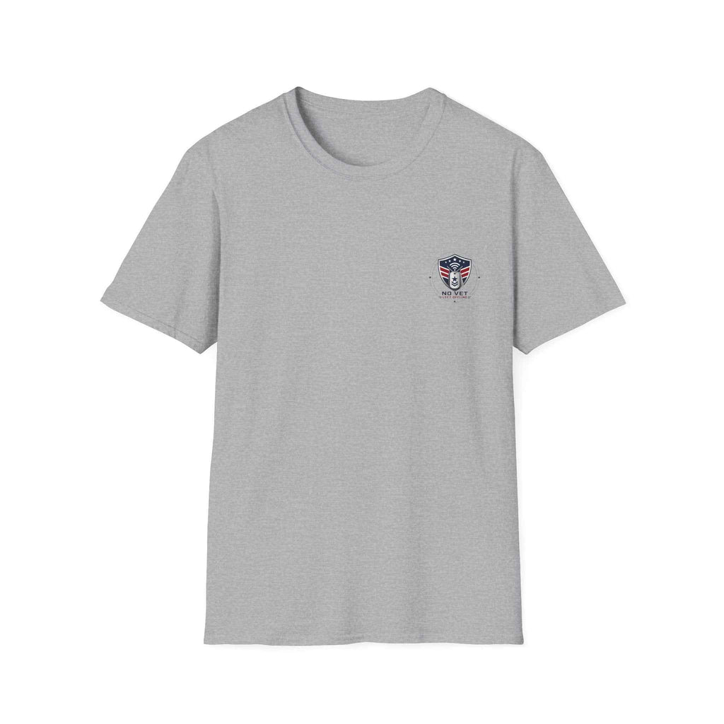 Men's Veteran Graphic T-Shirt – No Vet Left Offline Patriotic Tee - Battle Born Prints