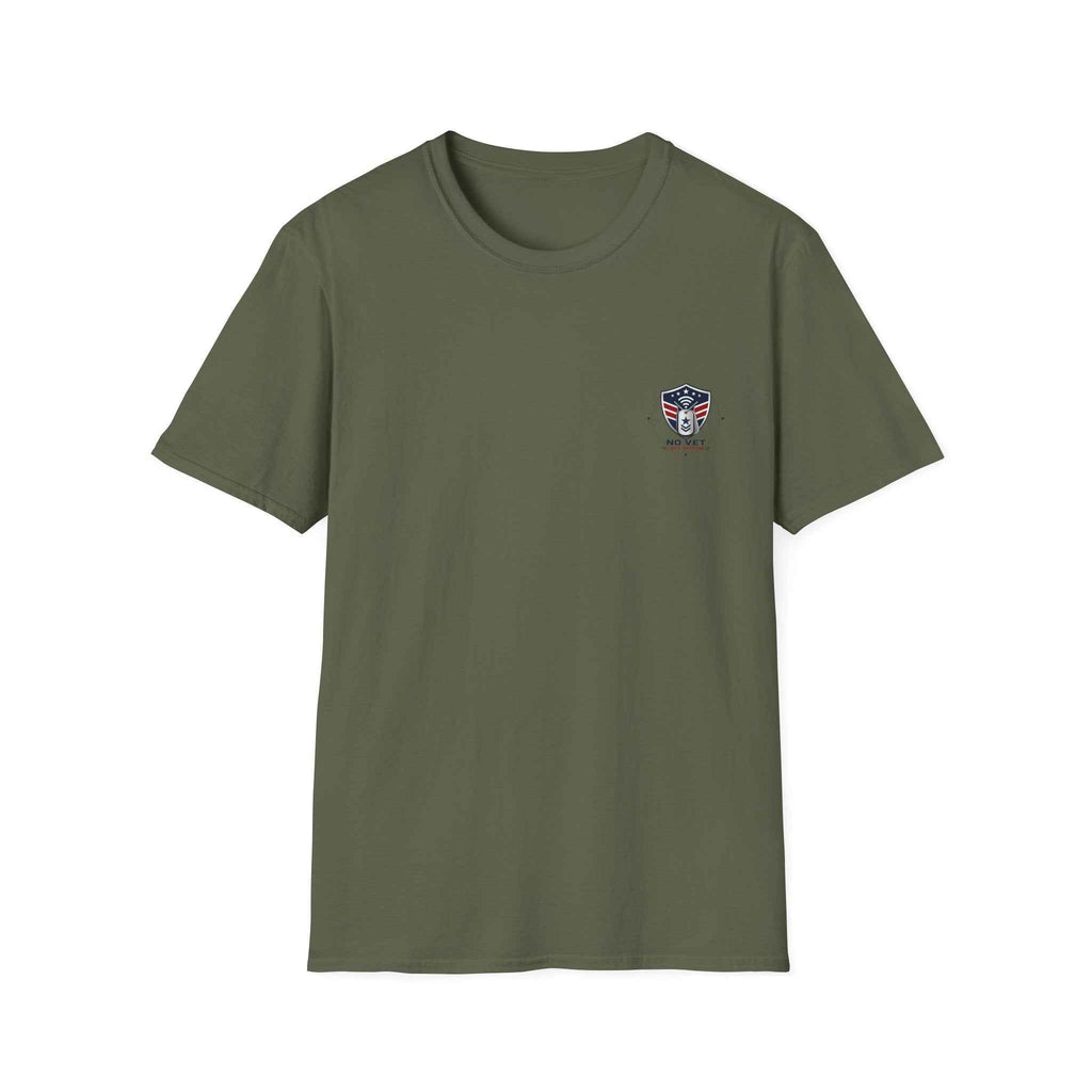 Men's Veteran Graphic T-Shirt – No Vet Left Offline Patriotic Tee - Battle Born Prints